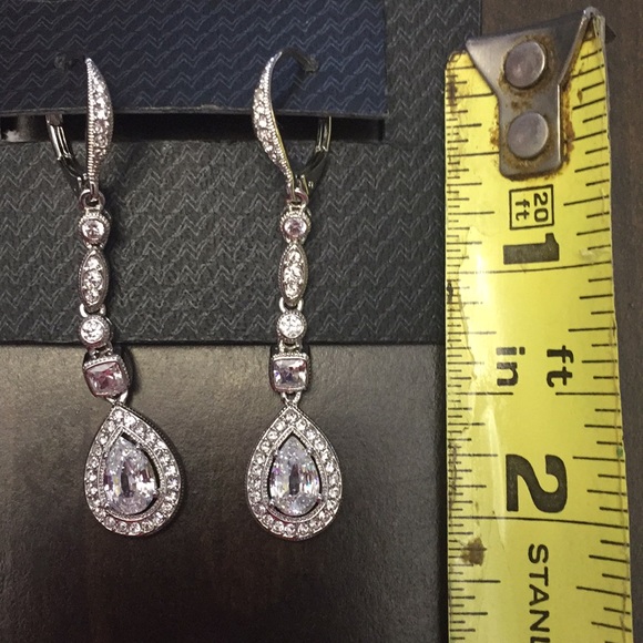 NADRI Rhodium-Plated Cubic Zirconia Earring - Picture 3 of 6